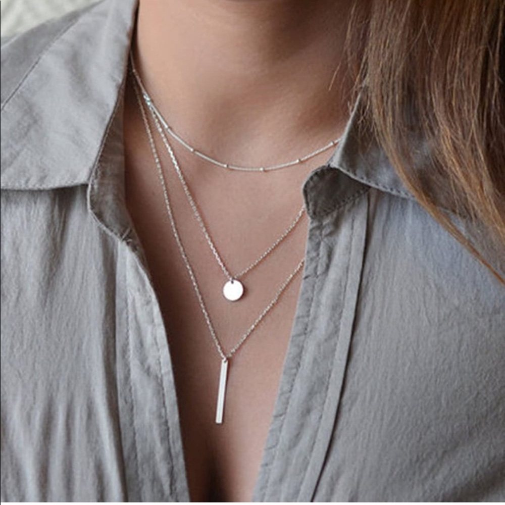 New Trendy Multilayer Necklace A(9)